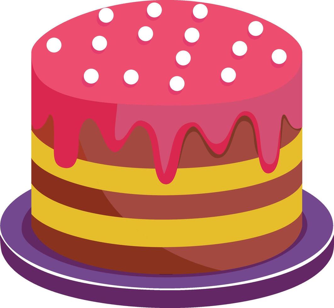 cake with cream vector