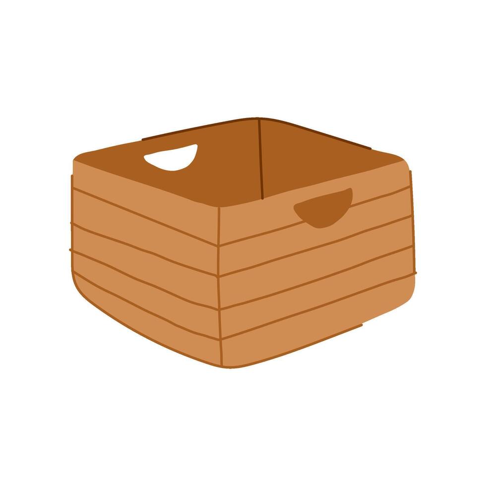 holder basket for storage cartoon illustration vector