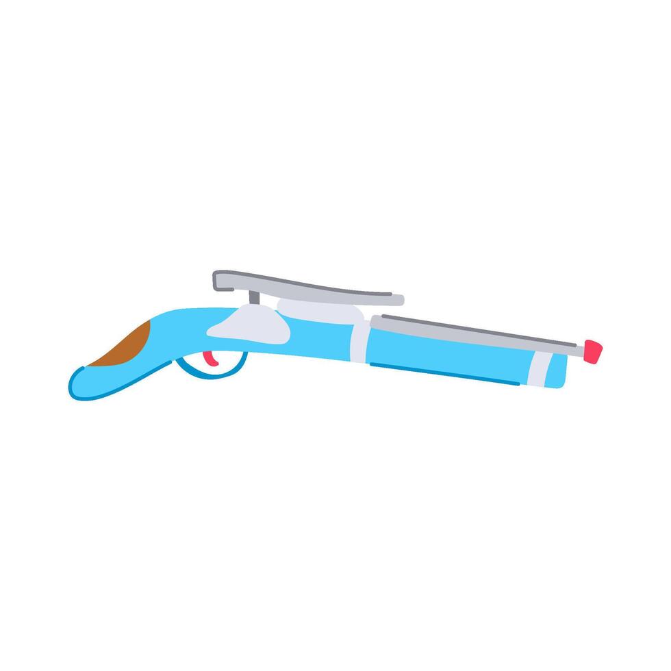 vintage cap gun toy cartoon illustration vector