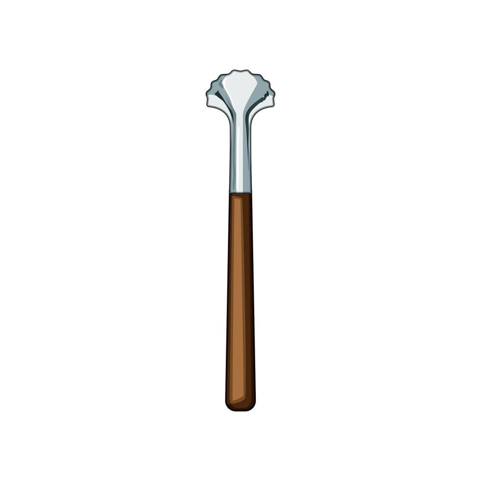 grater coconut scraper tool cartoon illustration vector