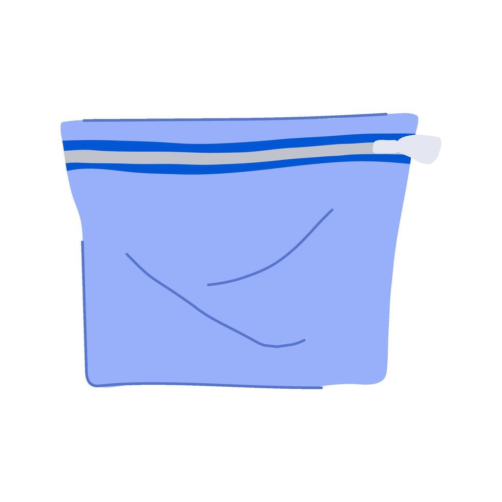 organize compression bag cartoon illustration vector