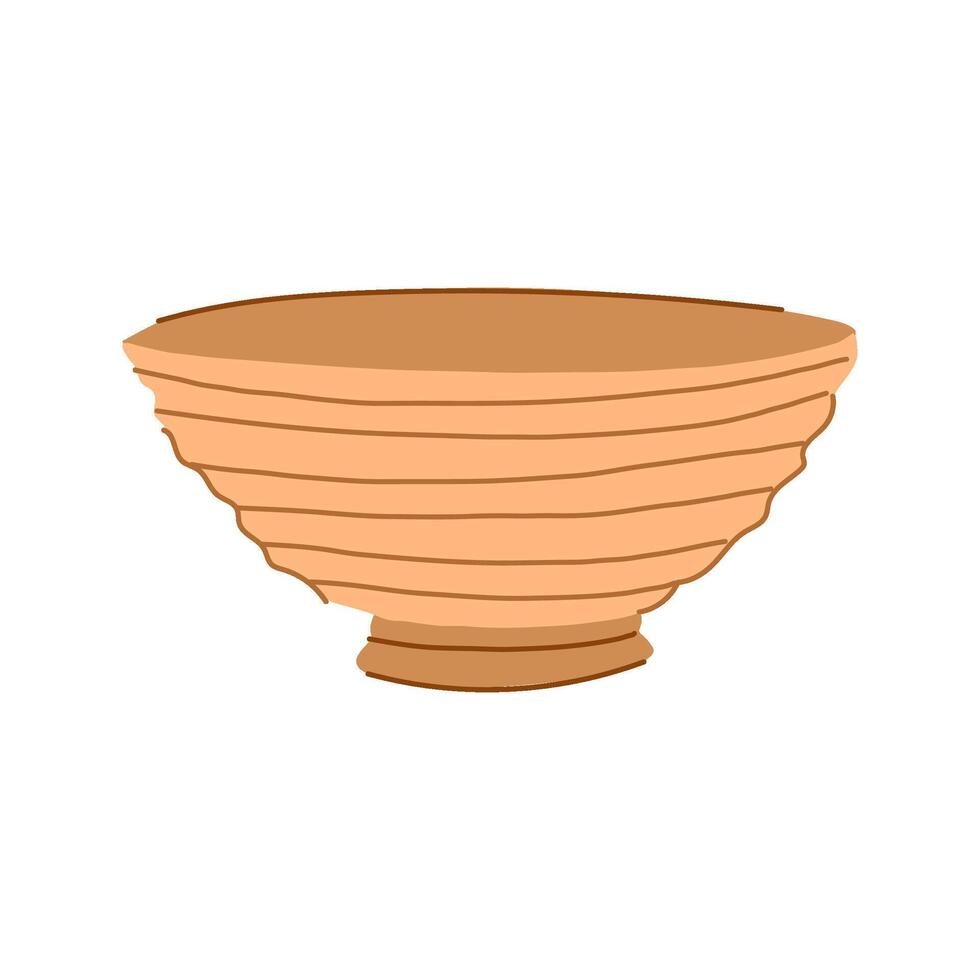stone decorative bowl cartoon vector