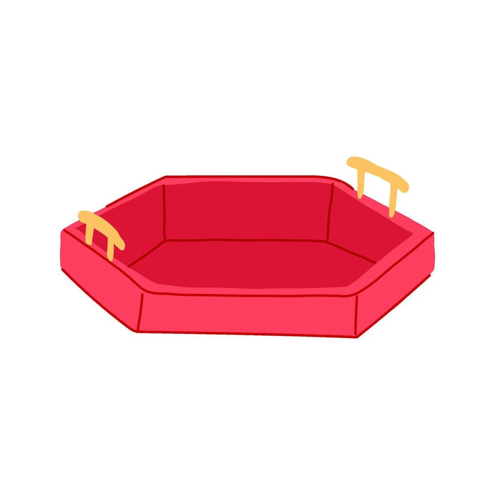 display decorative tray cartoon illustration vector