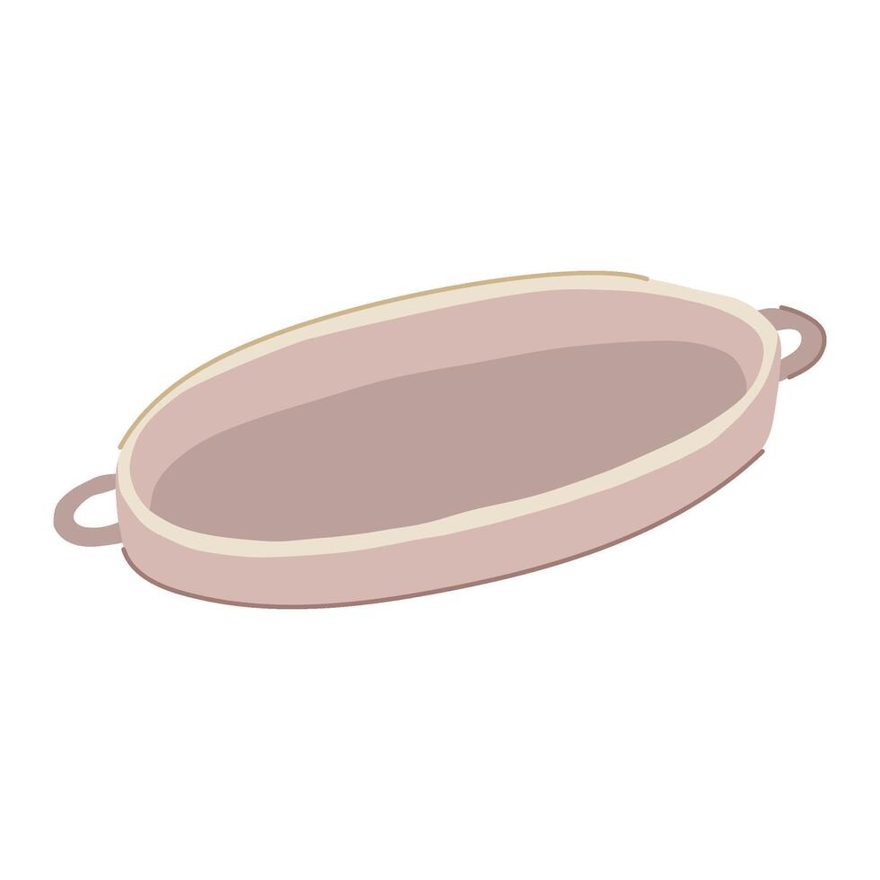 accent decorative tray cartoon illustration vector