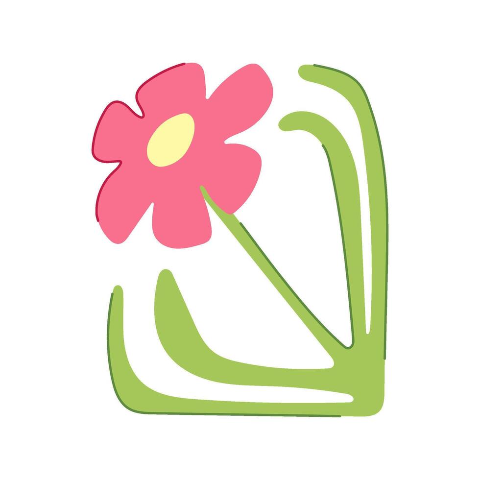 romantic floral arch cartoon vector
