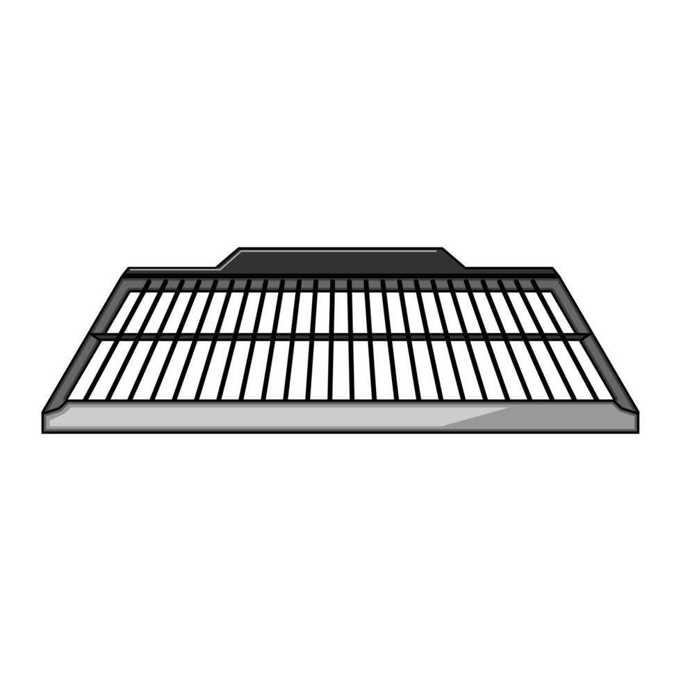 charcoal grill rack cartoon vector