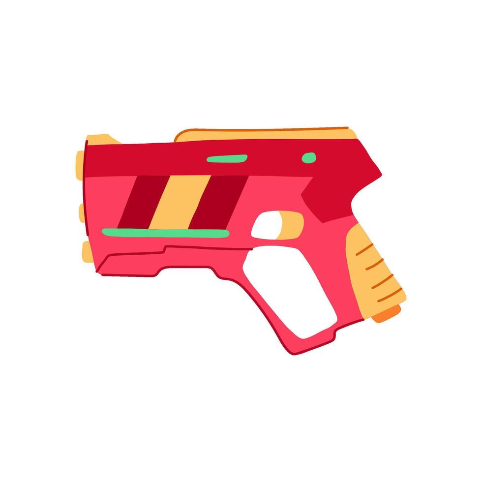 battle laser tag gun toy cartoon illustration vector