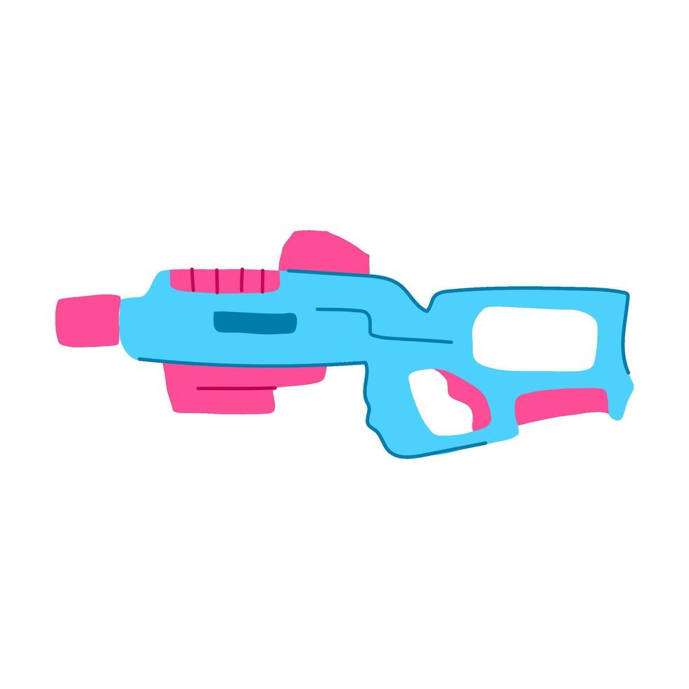 blaster laser tag gun toy cartoon illustration vector