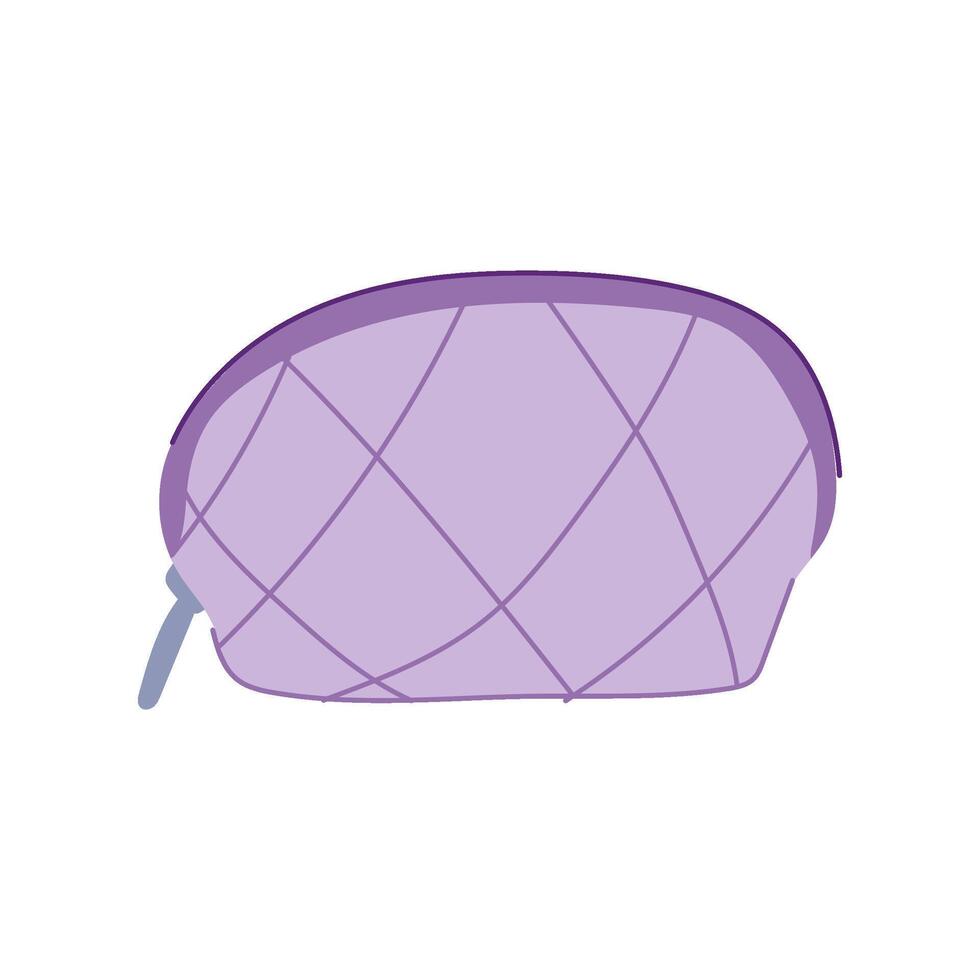 eyeliner makeup bag cartoon illustration vector