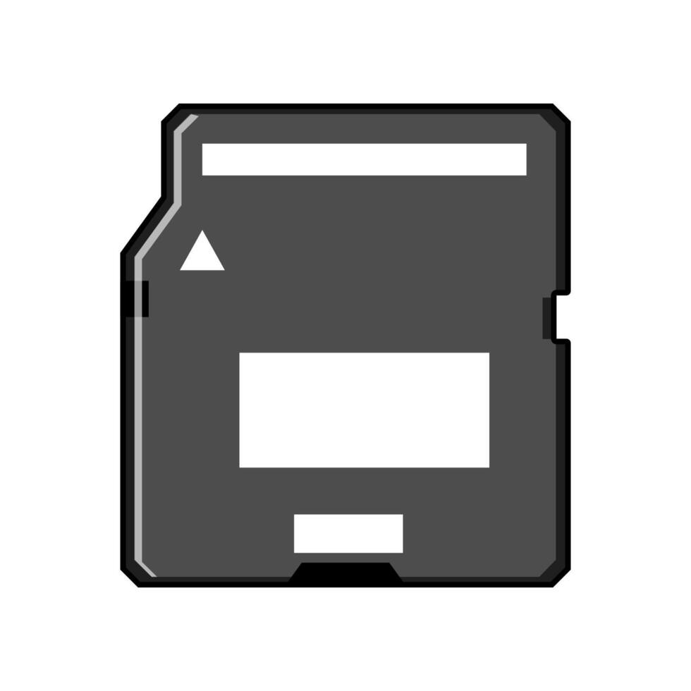 compatibility minisd card cartoon illustration vector