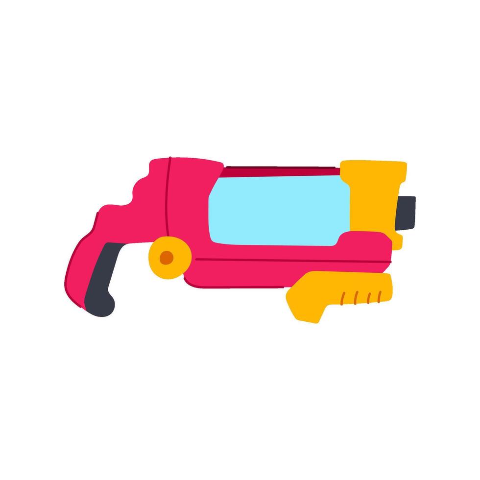 dart nerf gun toy cartoon illustration vector