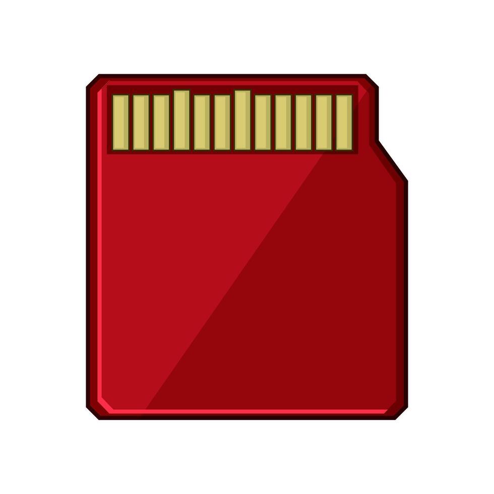 class minisd card cartoon illustration vector