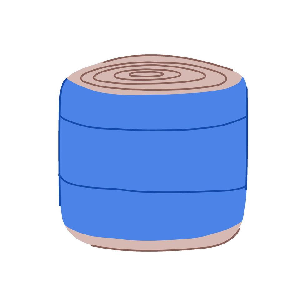 seating pouf cartoon illustration vector
