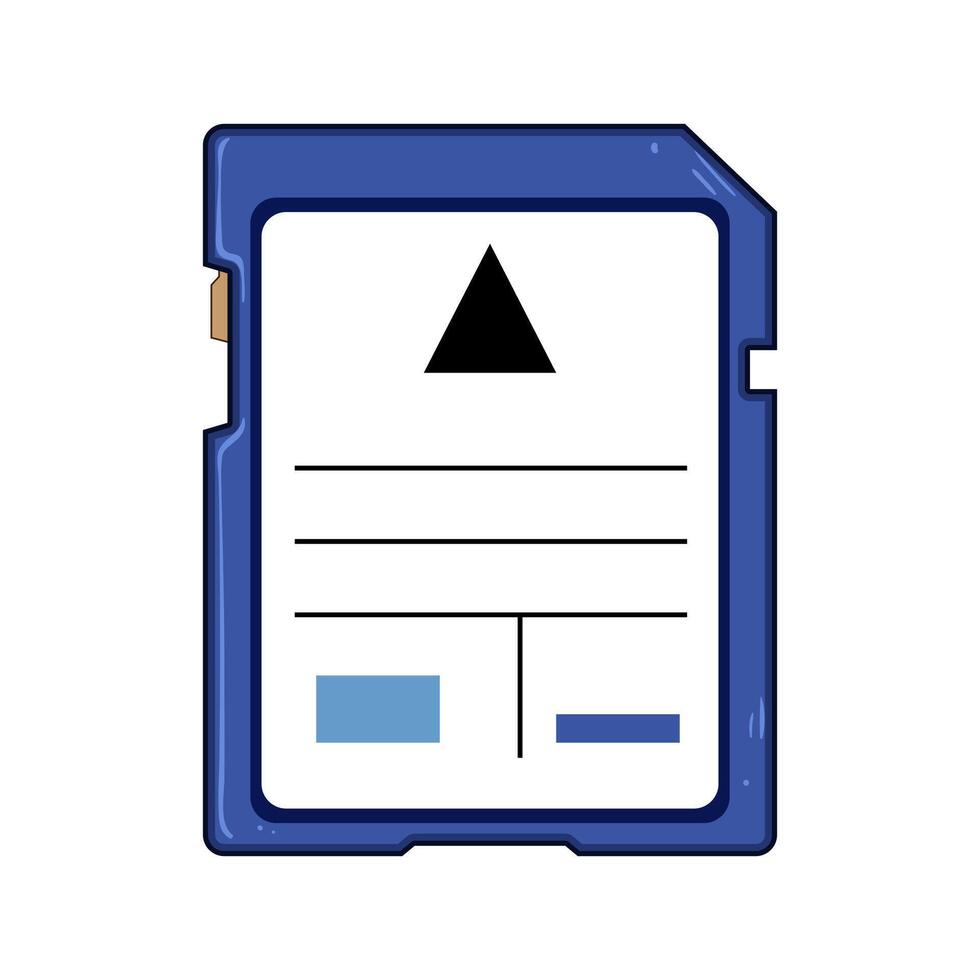 format sd card cartoon vector