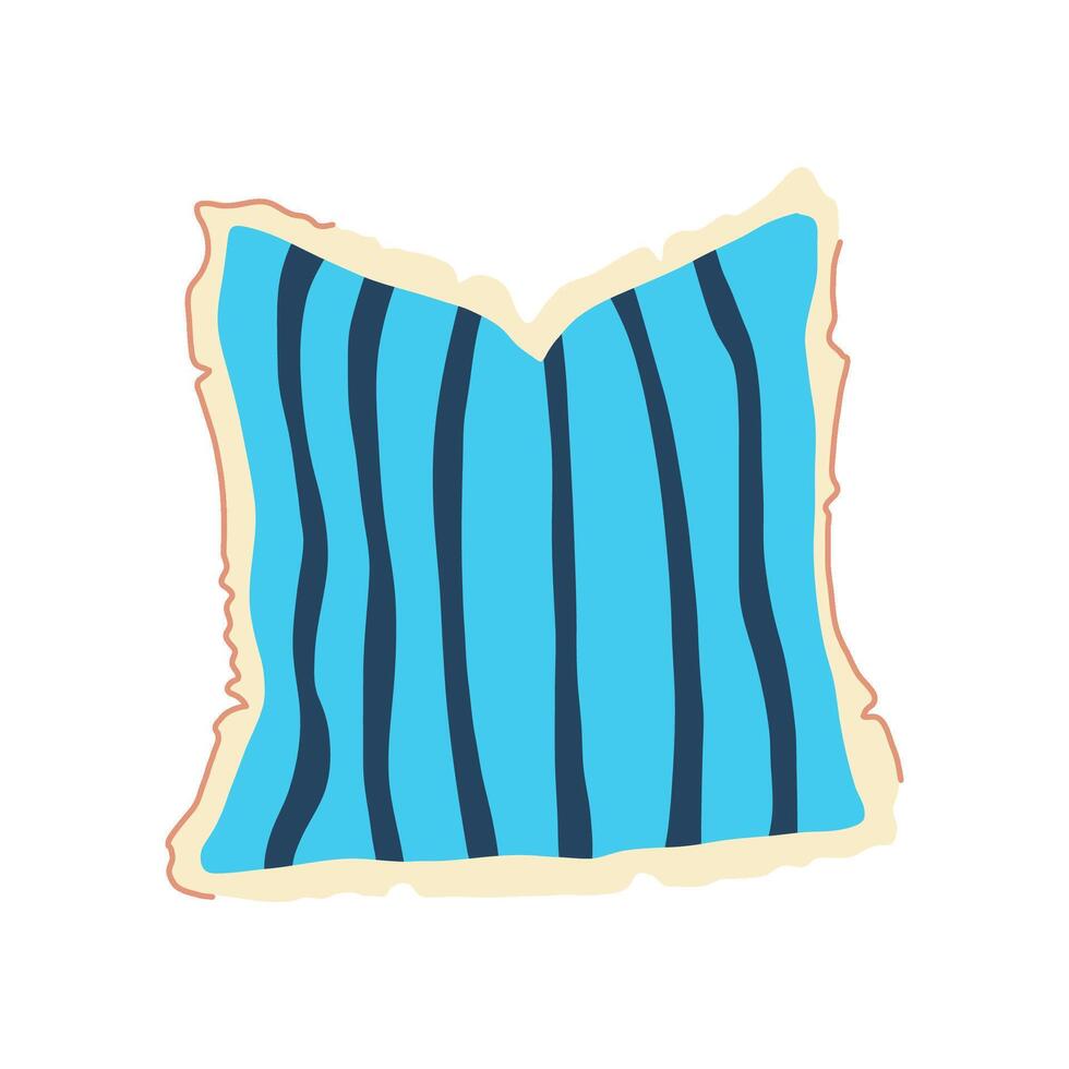 style throw pillows cartoon vector
