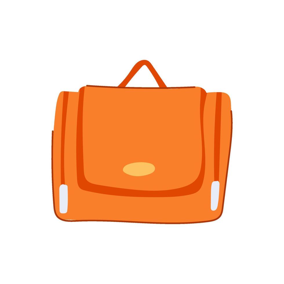 unisex toiletry bag cartoon illustration vector
