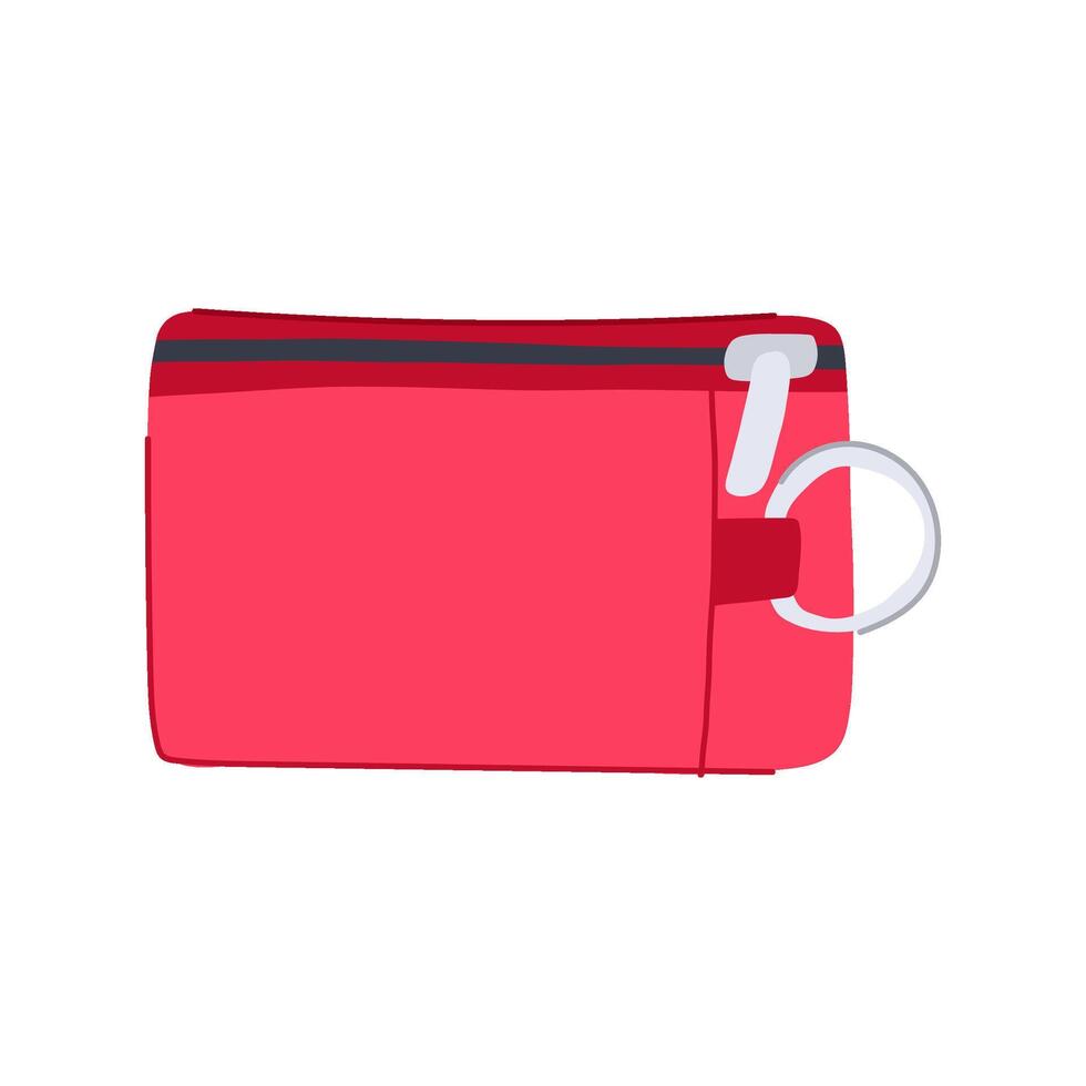 waterproof travel wallet cartoon illustration vector