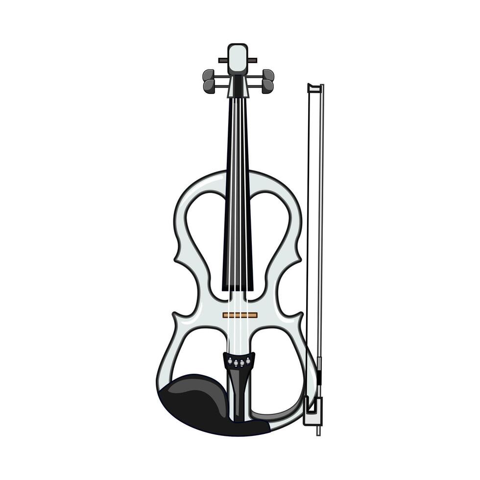 rosin violin cartoon illustration vector