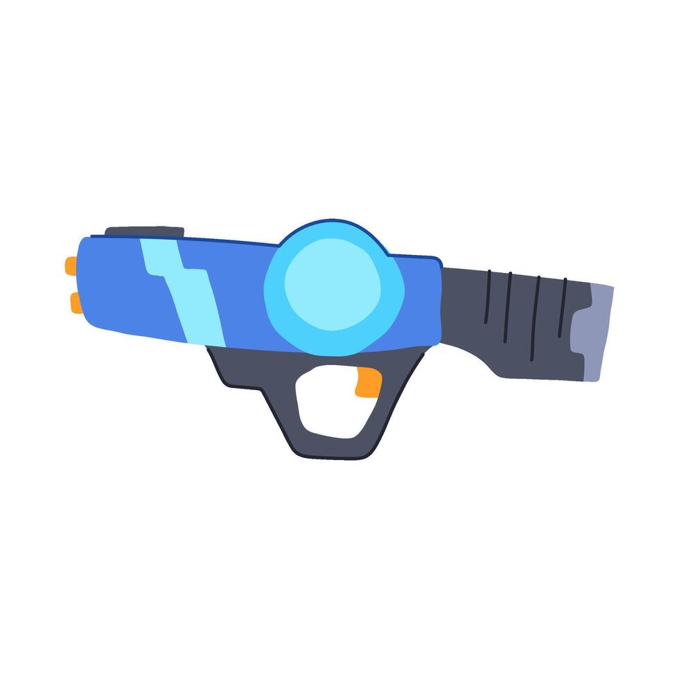 squirt water gun toy cartoon illustration vector