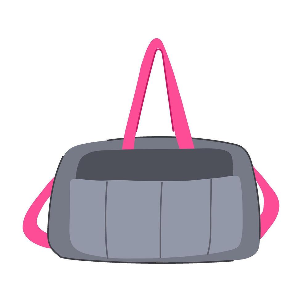 luggage weekender bag cartoon illustration vector