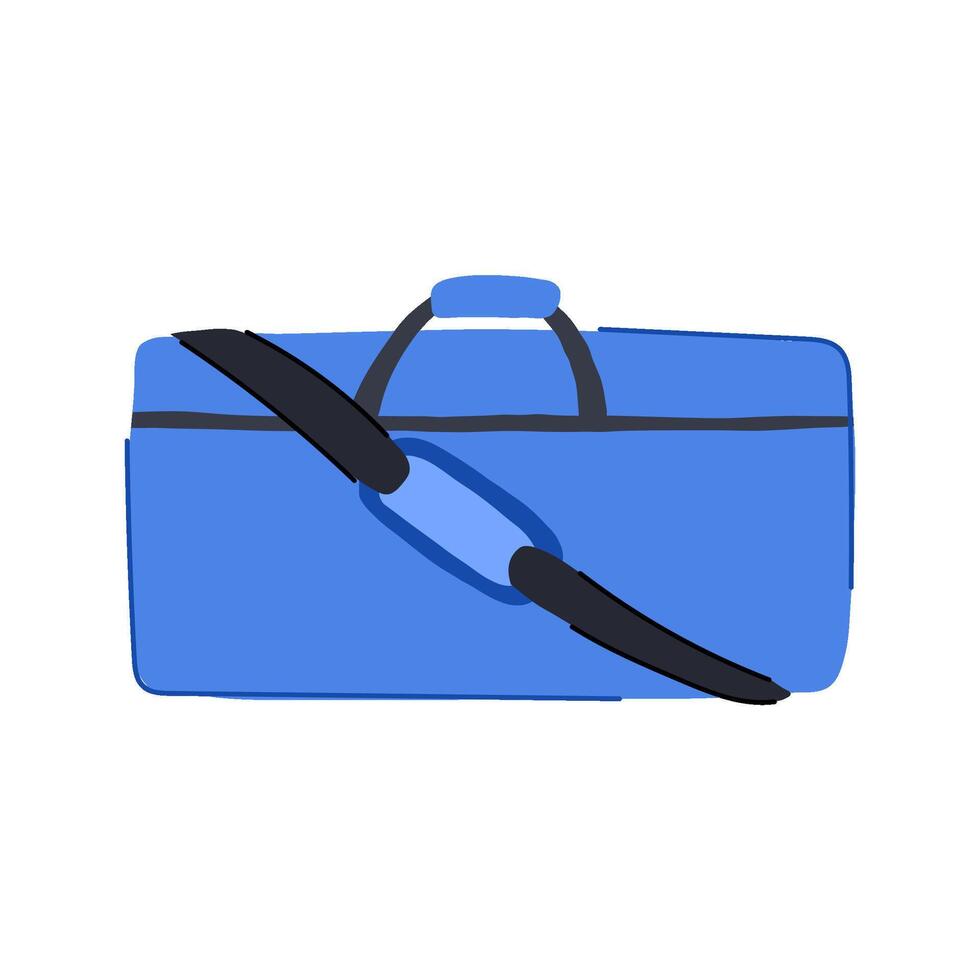 tote weekender bag cartoon illustration vector