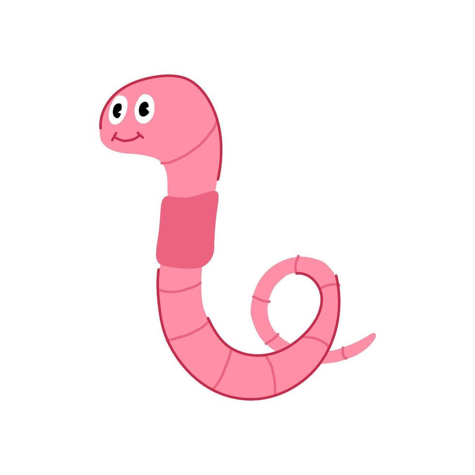 character worm cartoon cartoon illustration vector
