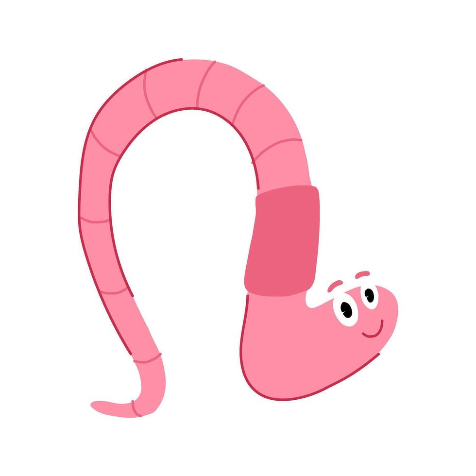 drawing worm cartoon cartoon illustration vector