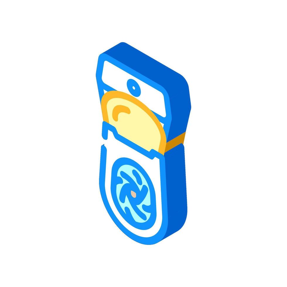 flush toilet diarrhea isometric icon illustration vector