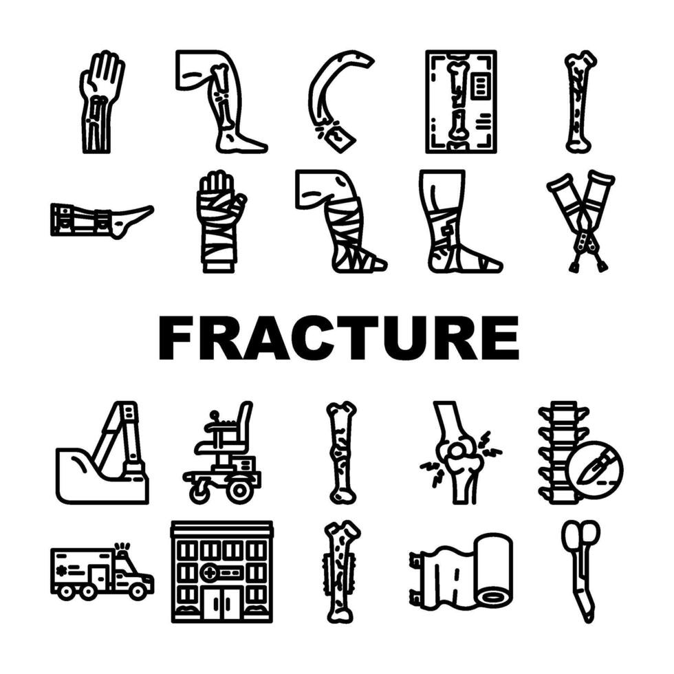 fracture injury bone break vector