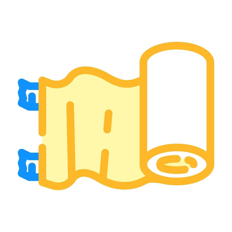 medical bandage roll fracture injury color icon illustration vector