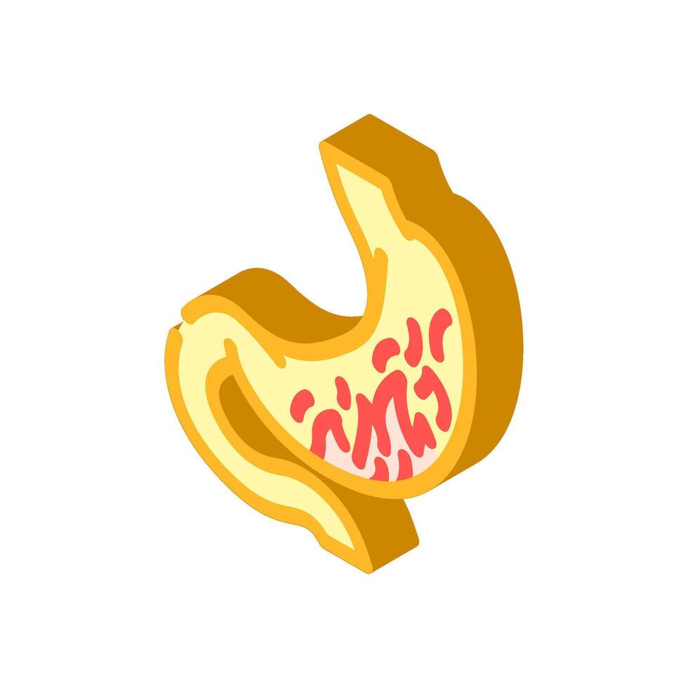 heartburn relief gastroenterologist isometric icon illustration vector