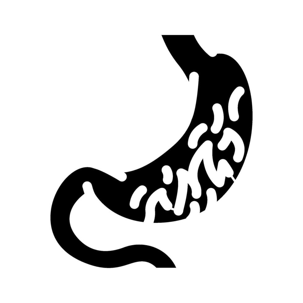 heartburn relief gastroenterologist glyph icon illustration vector