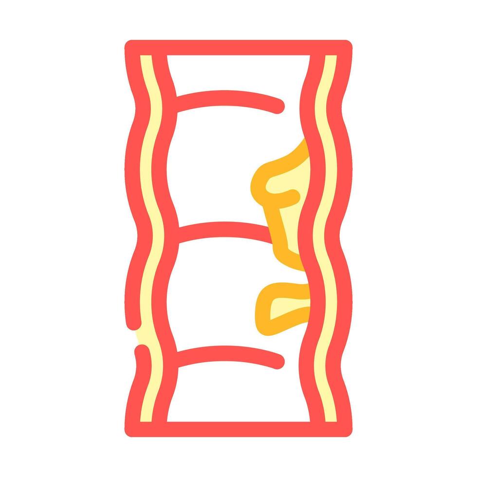 colon polyps gastroenterologist color icon illustration vector
