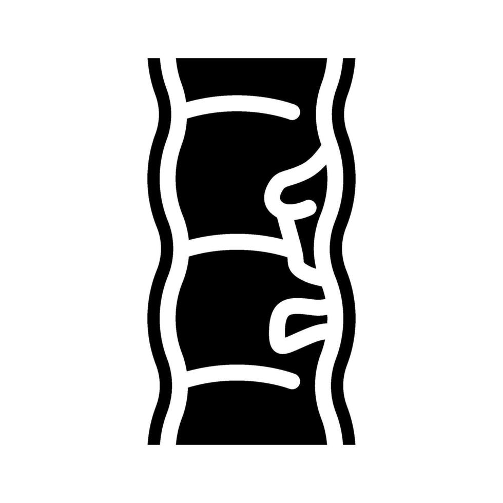 colon polyps gastroenterologist glyph icon illustration vector