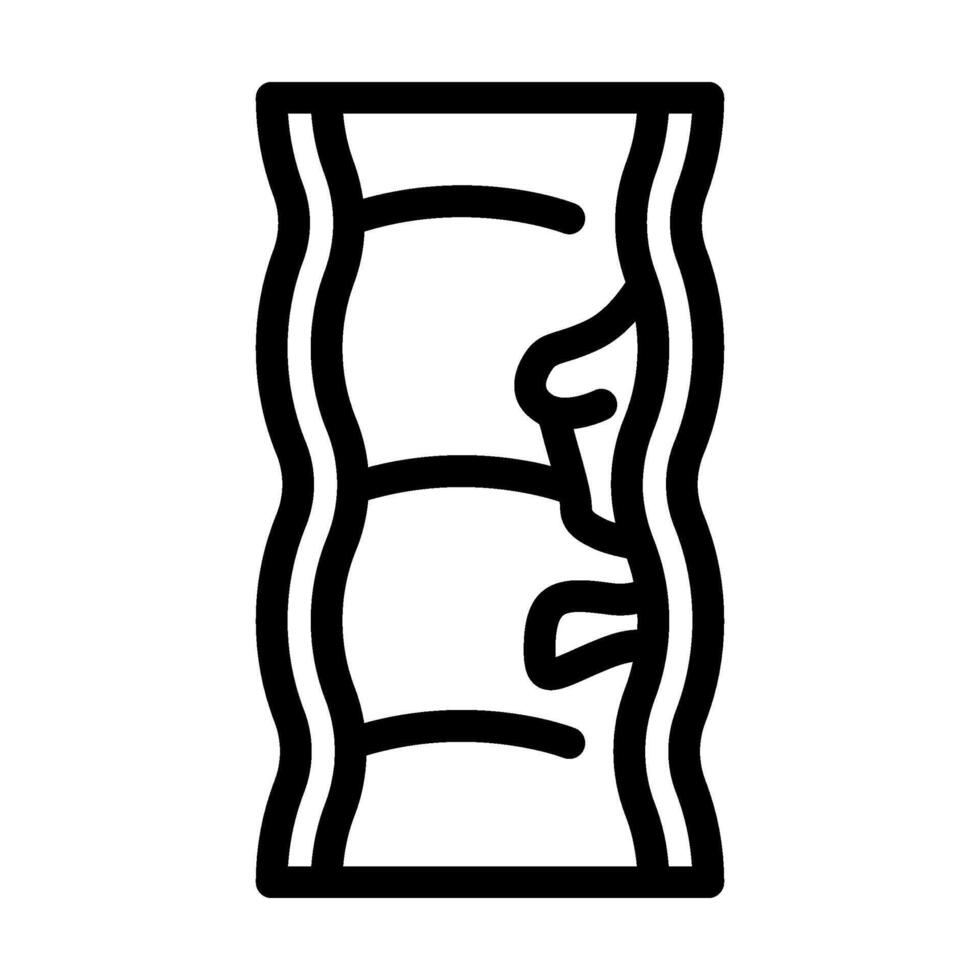 colon polyps gastroenterologist line icon illustration vector