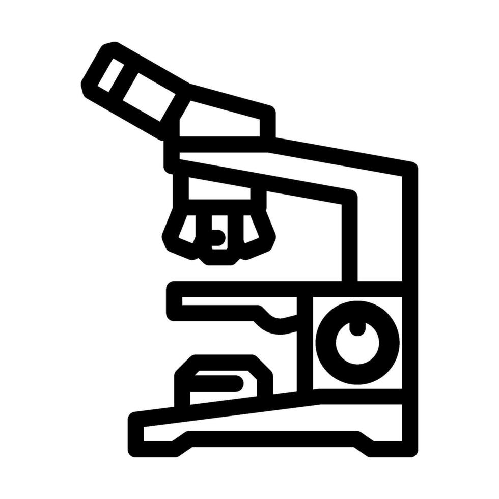 microscope genetic engineering line icon illustration vector