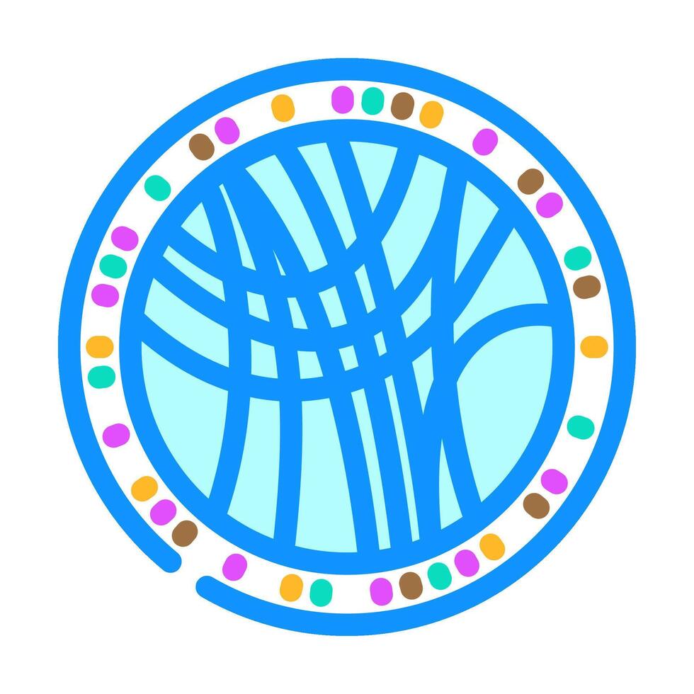 genome map genetic engineering color icon illustration vector