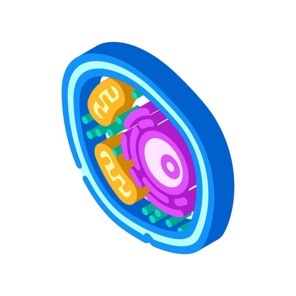 cells genetic engineering isometric icon illustration vector