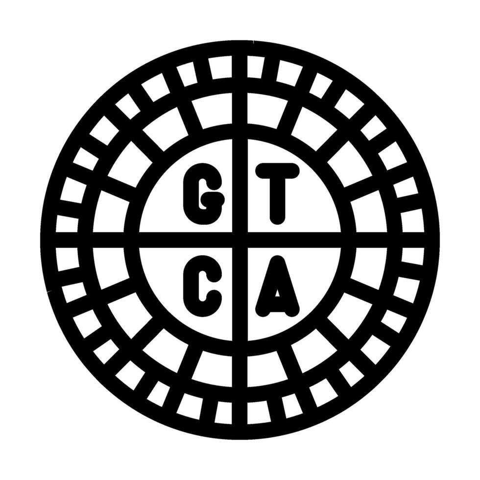 genetic code genetic engineering line icon illustration vector