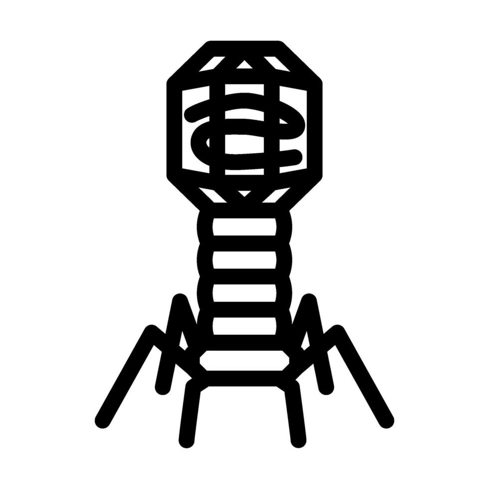 virus genetic engineering line icon illustration vector