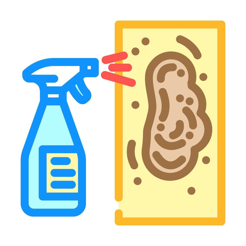 mold removal home maintenance color icon illustration vector