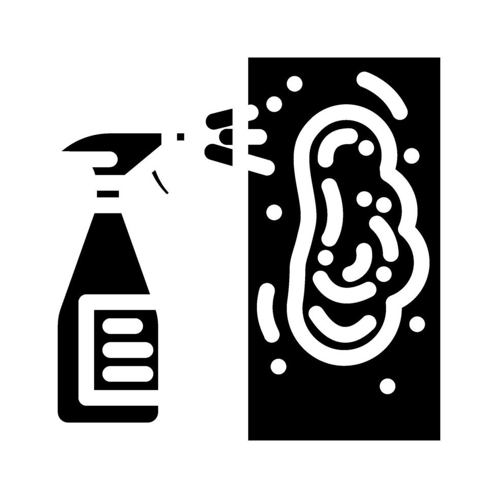 mold removal home maintenance glyph icon illustration vector