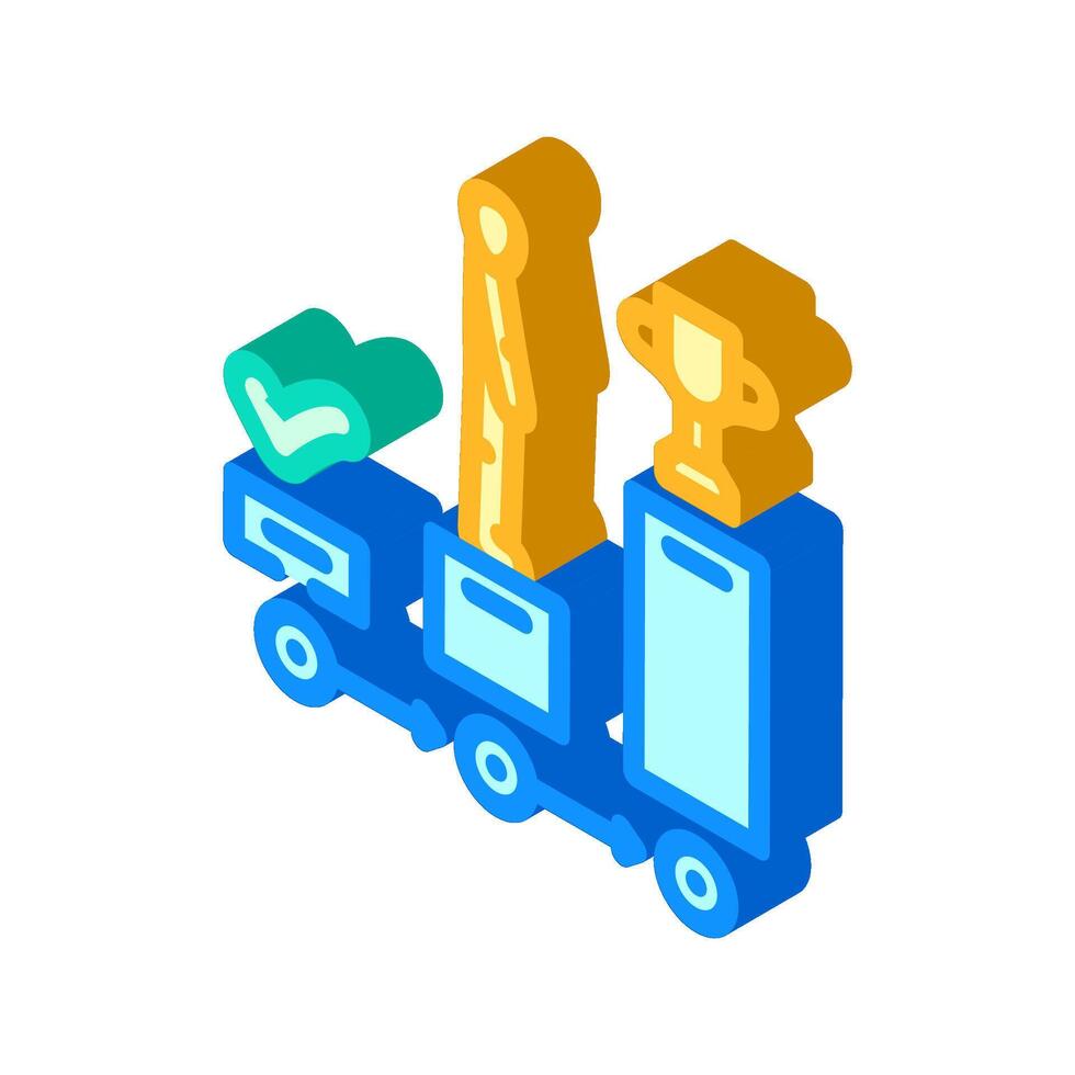 professional goals interview job isometric icon illustration vector