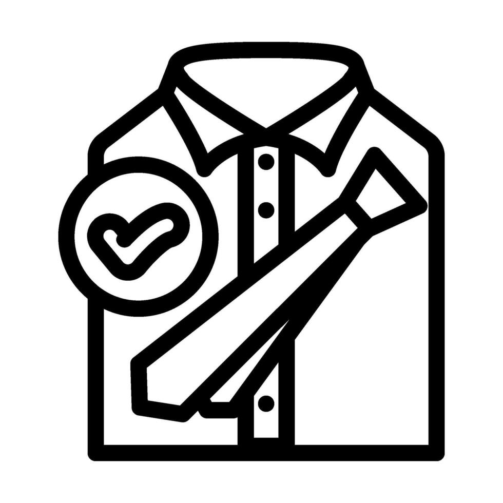 dress code etiquette interview job line icon illustration vector