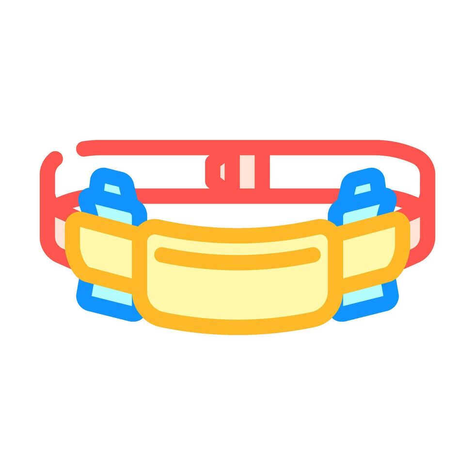 hydration belt nordic walking color icon illustration vector