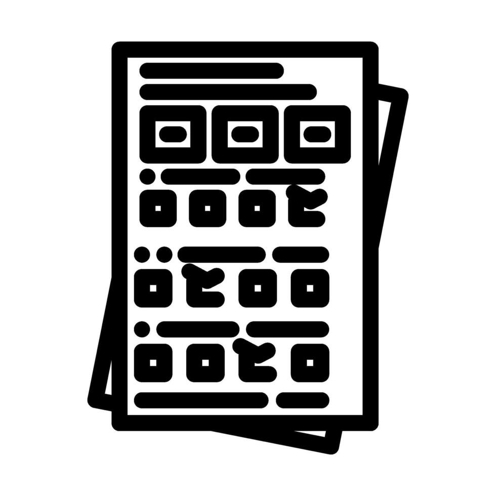 quiz tests online learning platform line icon illustration vector