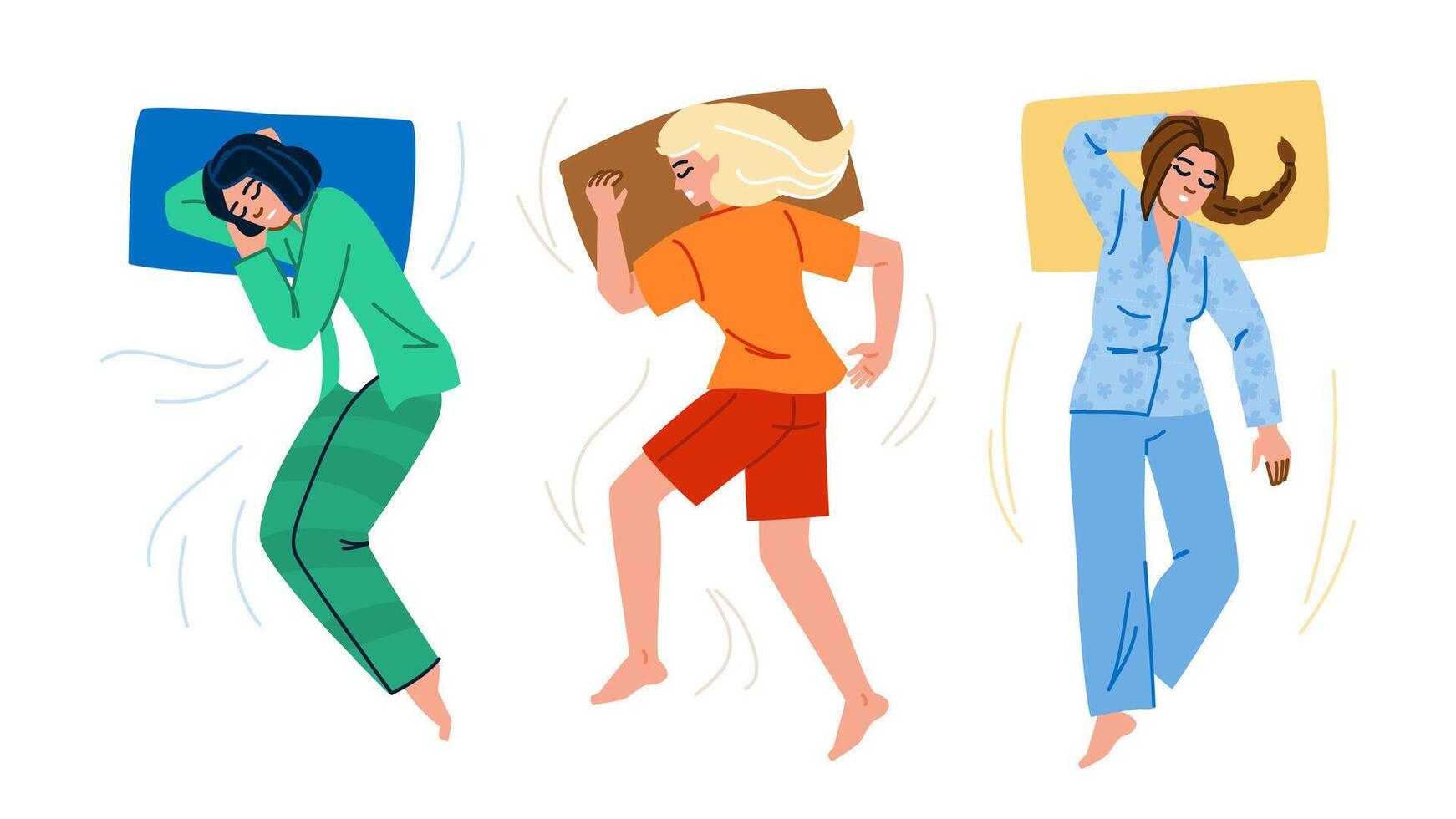 slumber woman sleep vector
