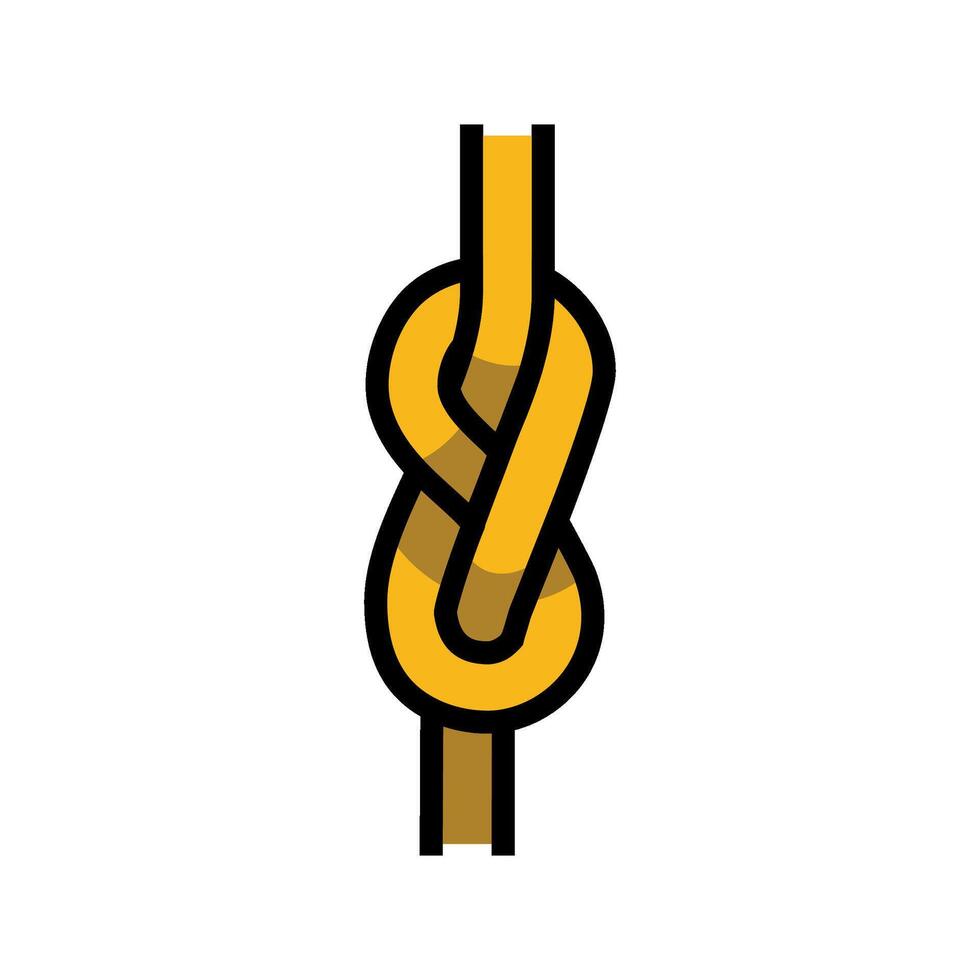 figure eight nautical knot color icon illustration vector