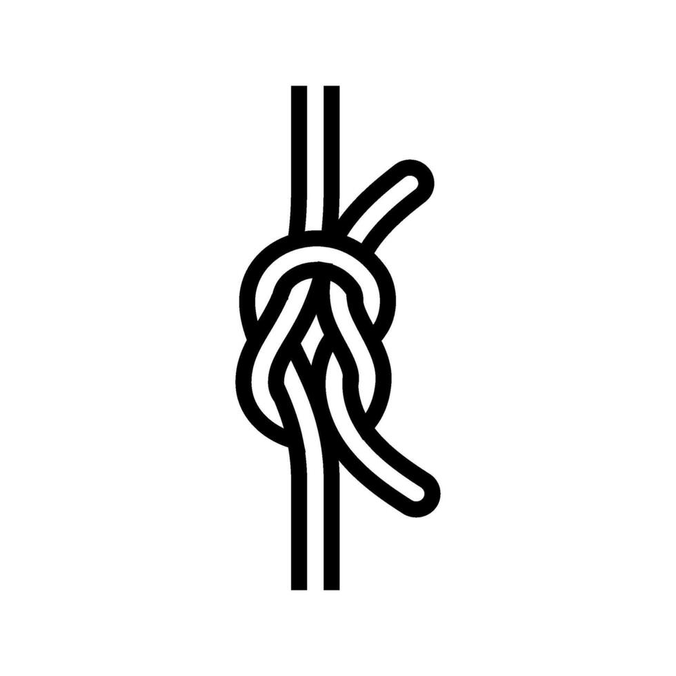 square knot nautical line icon illustration vector