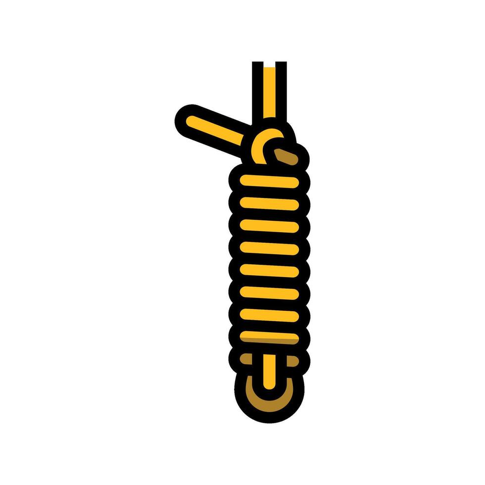 heaving line knot nautical color icon illustration vector